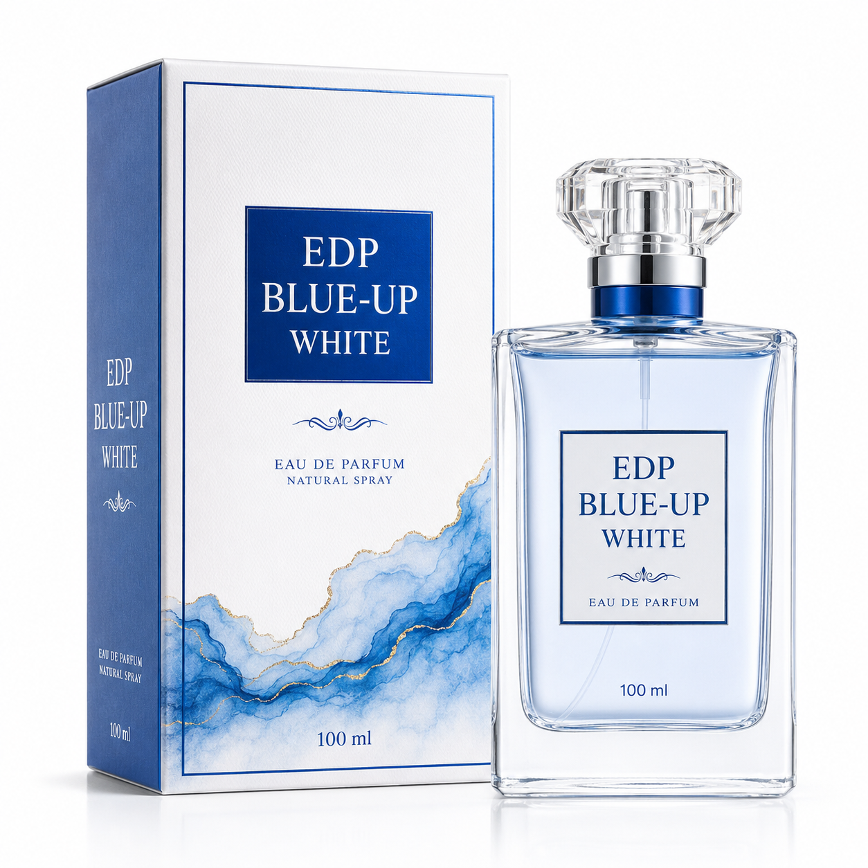EDP BLUE -UP WHITE